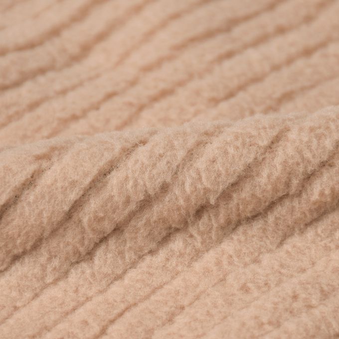 akachan honpo - 蓬鬆刷毛背心-咖啡色 (50~70cm)