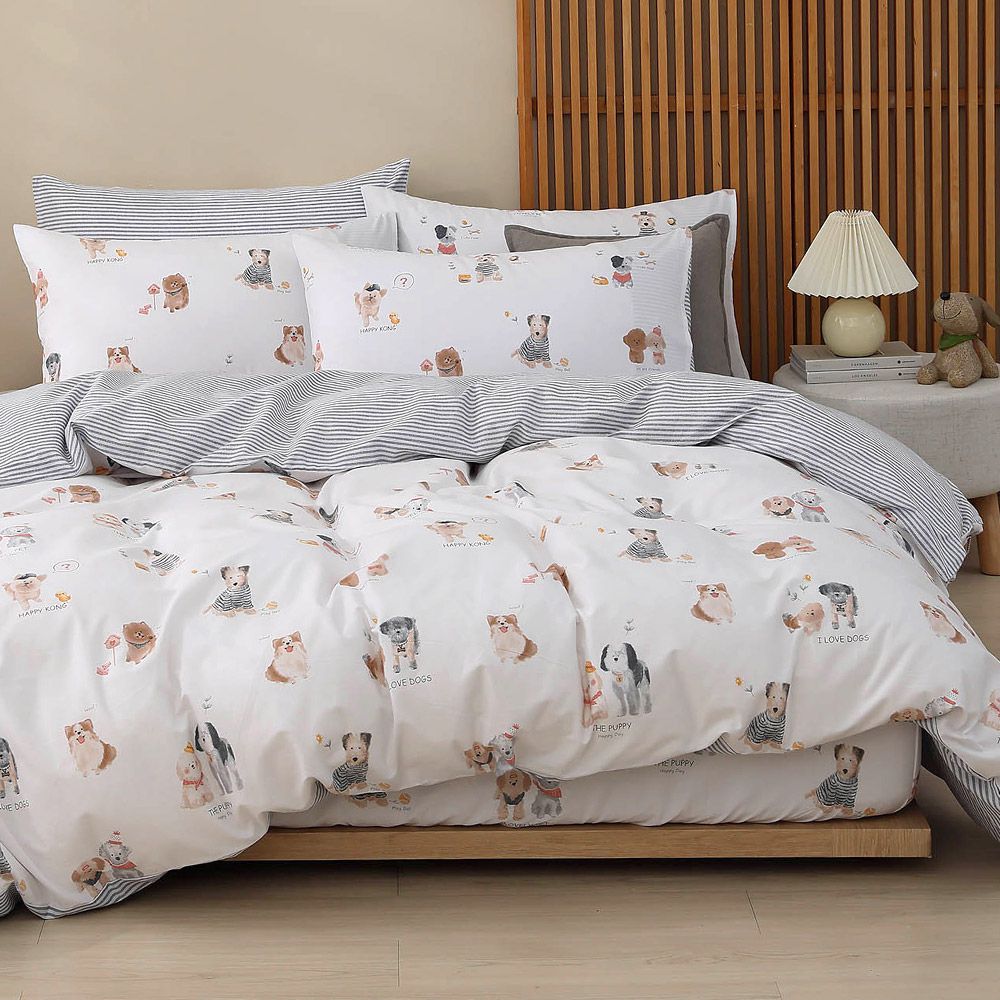 雙人特大8x7薄被套 100%精梳棉 純棉-哈皮