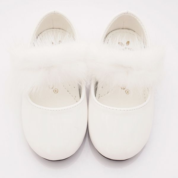 PV日式私藏 - 專櫃童鞋-氣質毛毛公主鞋款(寶寶段)-白