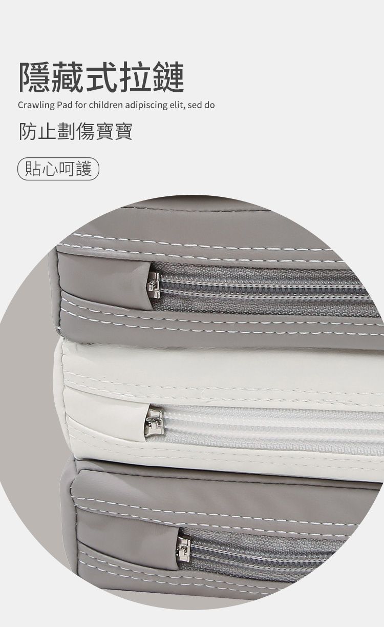 i-Smart - 兒童折疊地墊無縫隙加厚4cm-清新藍-1歲以上適用