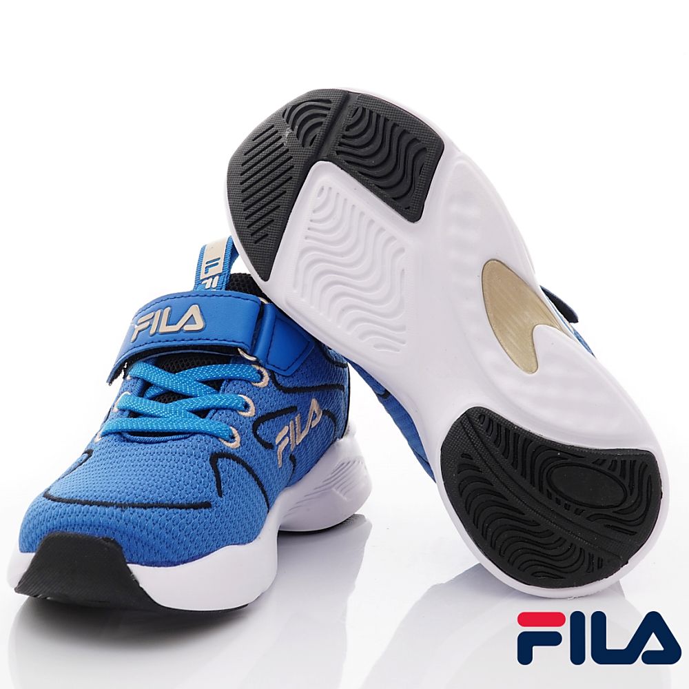 FILA - 輕量慢跑鞋款(中小童段)-運動鞋-藍