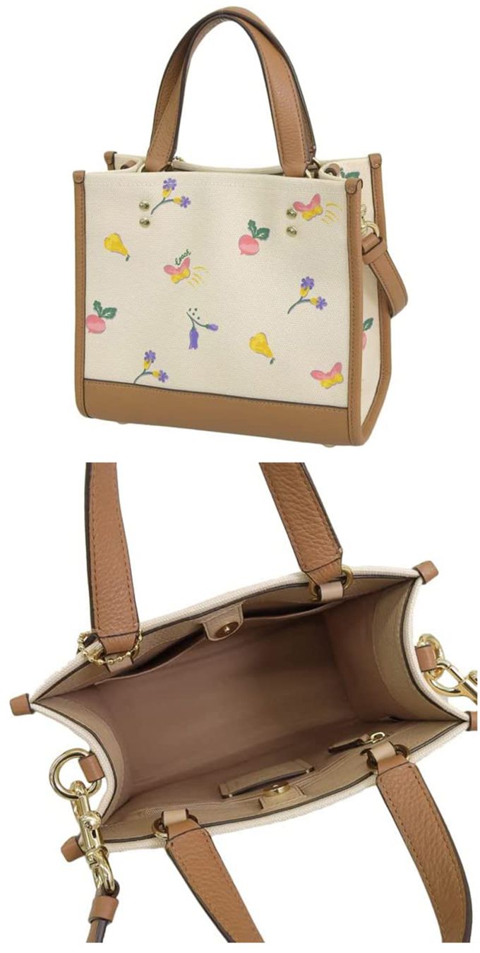 COACH - 印花帆布斜背包 (彩繪)