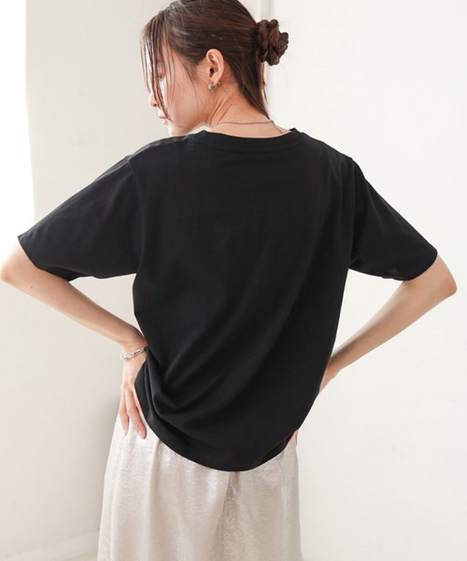 日本 Bab - 100%棉 俐落光影印花短袖T恤-白 (M)