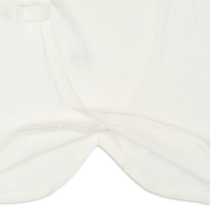 akachan honpo - 長袖蝴蝶裝2件組-按扣款-米白色 (50~60cm)