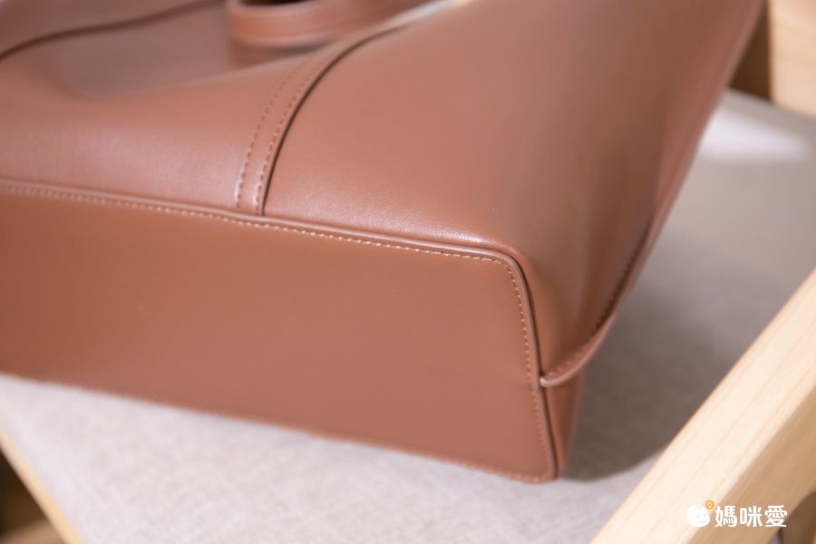 真皮大容量托特包-A4/13吋筆電可放-咖啡色 (34.5x27x12cm)