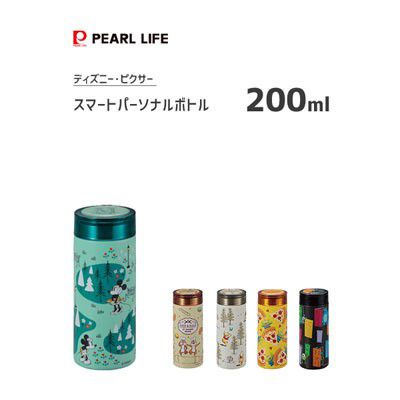 日本 Pearl 金屬 - 迪士尼 輕量不鏽鋼保冷保溫瓶-小熊維尼-淺灰米-200ml