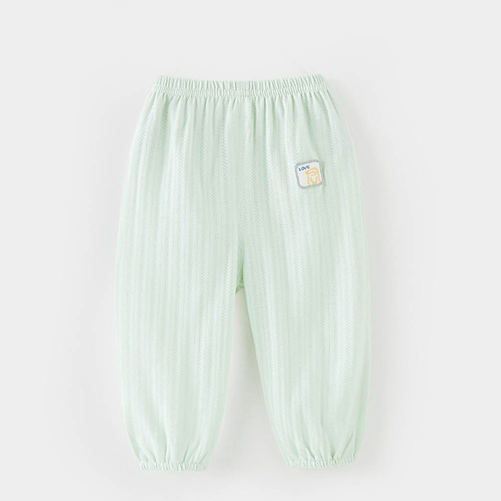 小寶貝優惠！柔軟透氣緹花防蚊褲-LOVE-綠色