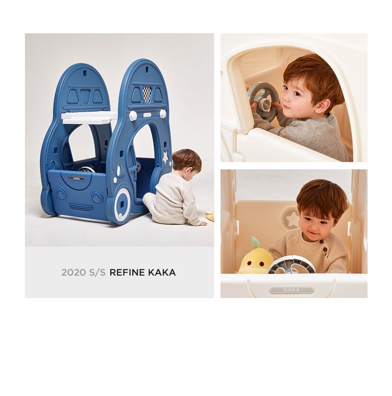 韓國 iFam - 汽車滑梯-湖水藍