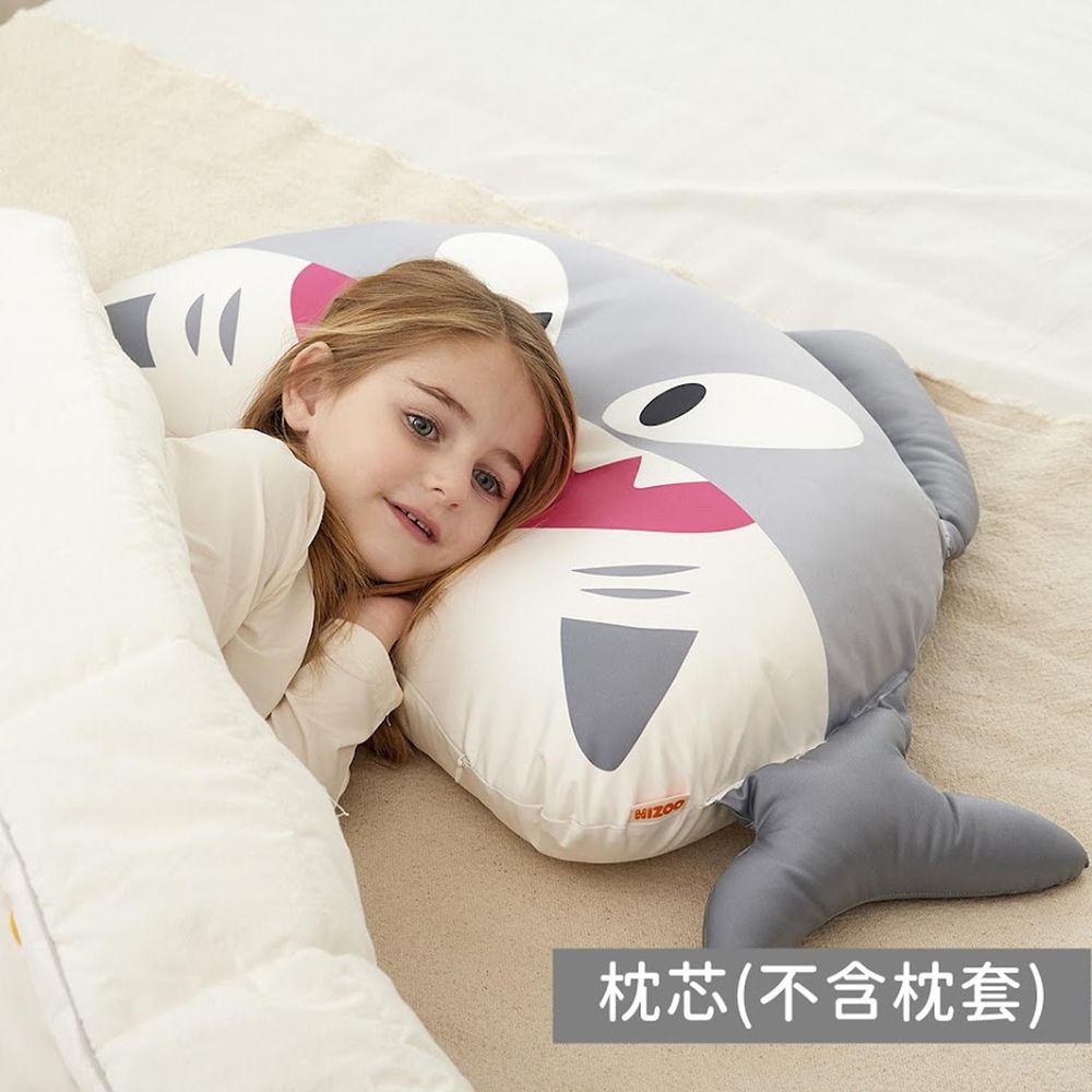 韓國 Hello HiZoo - 手工製動物夥伴防蟎抗菌兒童枕套-天王鯊 (70x50cm)