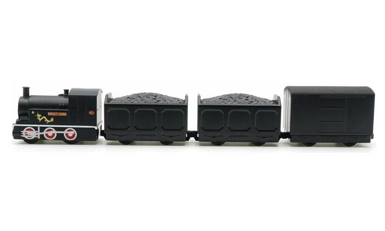 鐵支路模型 - 龍號機車煤車篷車迴力列車