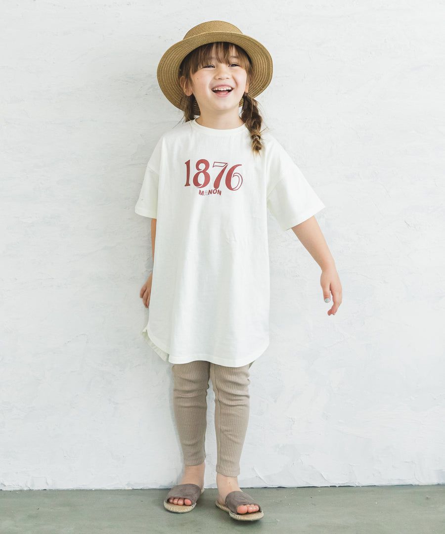 日本 PAIRMANON - 100%柔棉 印花前短後長短袖洋裝-NIPPY-摩卡