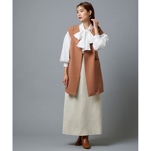 日本 Pierrot - 華麗蝴蝶結泡泡長袖上衣-天使白