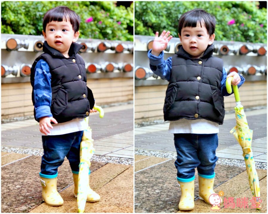 akachan honpo - 雨鞋-汽車-藍色