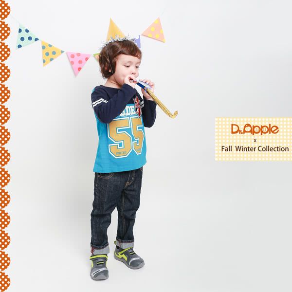 Dr. Apple - 機能童鞋_字母流線剪裁閃亮童鞋-灰