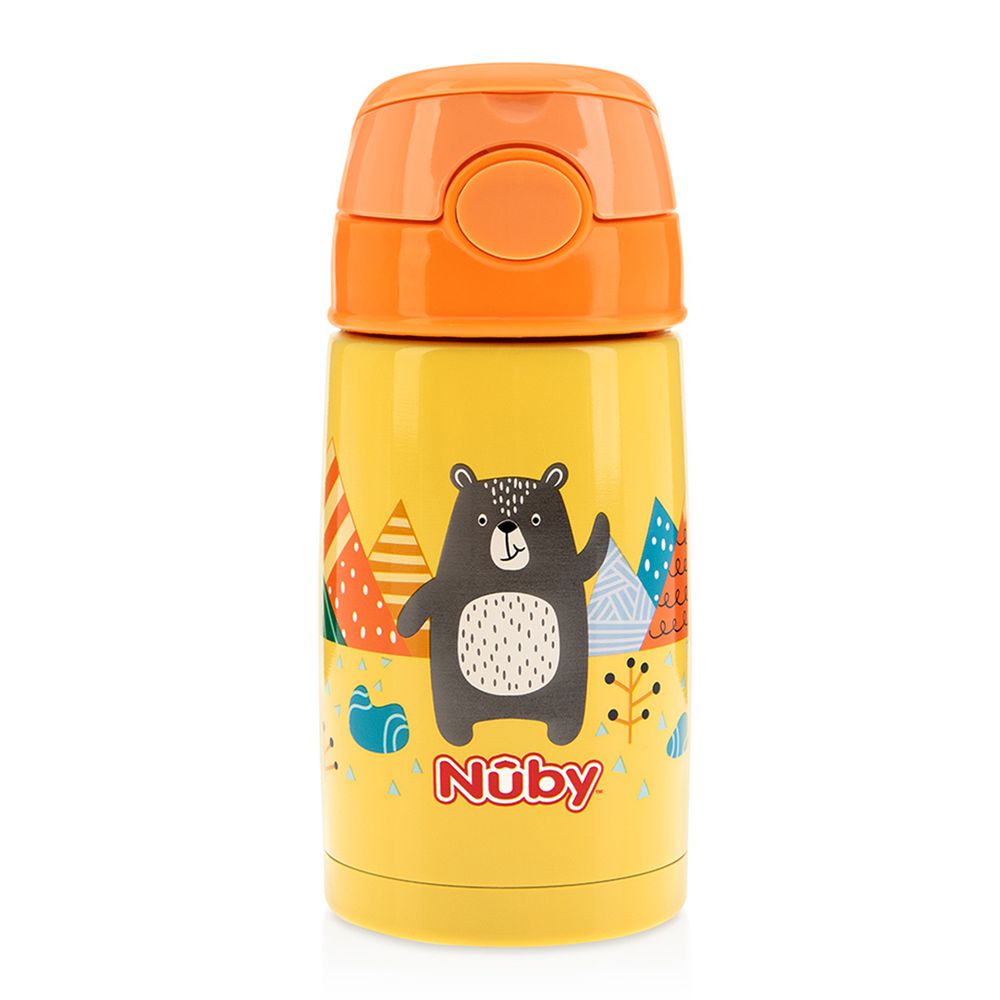 Nuby - 300ML不銹鋼真空隨行杯-探險小熊