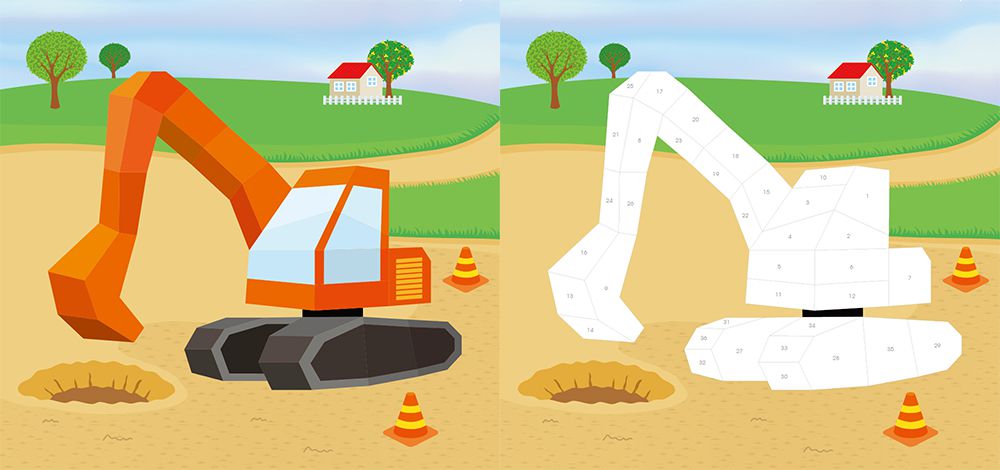 立體拼貼遊戲-交通工具