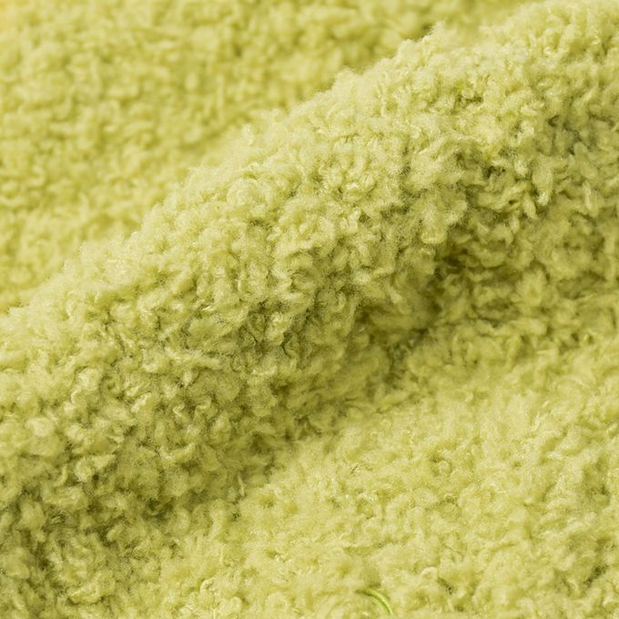 akachan honpo - 毛茸茸動物針織帽-綠色