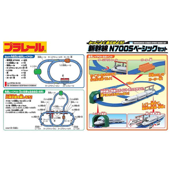 Takara Tomy - PLARAIL鐵道王國-新幹線N700S 基本套組
