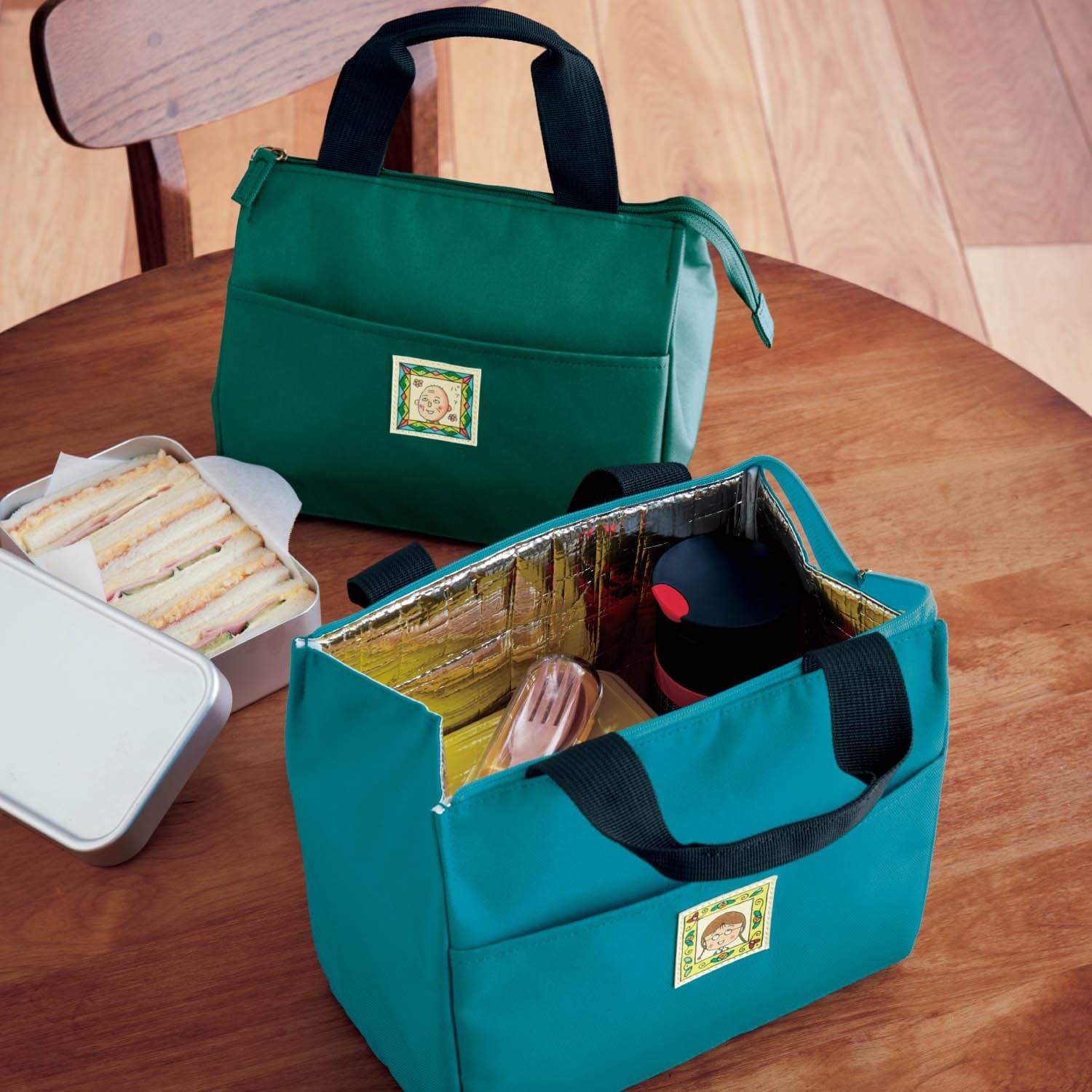 日本千趣會 - 櫻桃小丸子 午餐保冷手提袋-小丸子-紅 (約23x20x12cm)