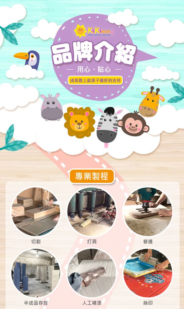 Kikimmy - 北歐經典木製廚房玩具組-55x29.8x67cm