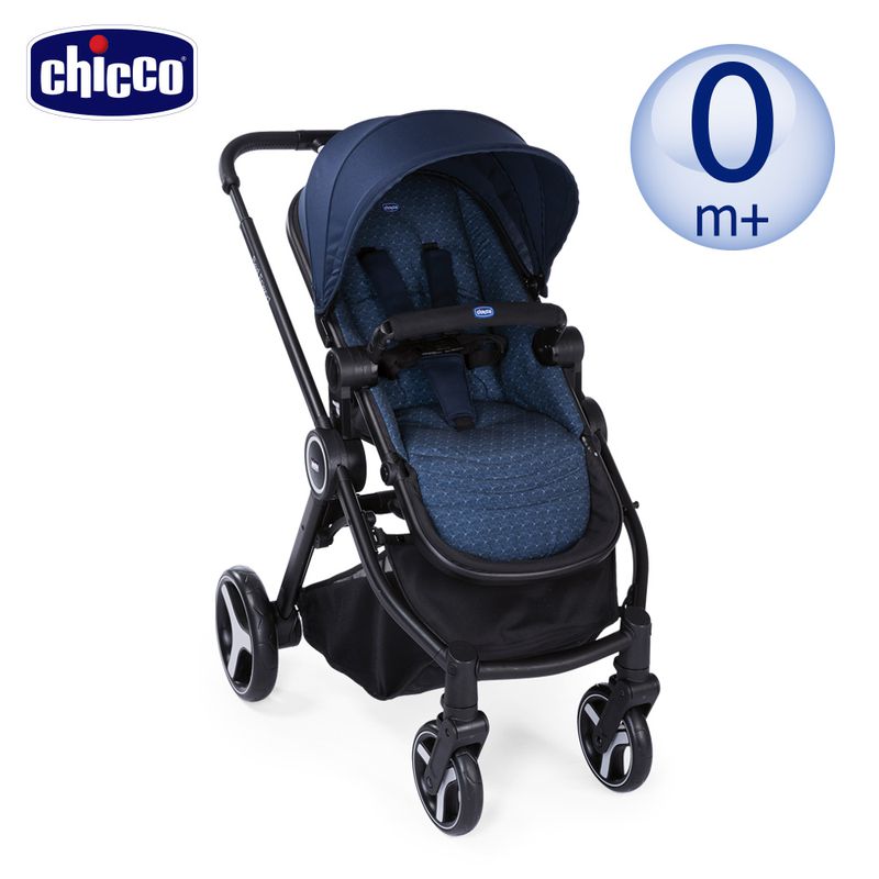 義大利 chicco - Best Friend義式跑旅雙向手推車-牛津藍