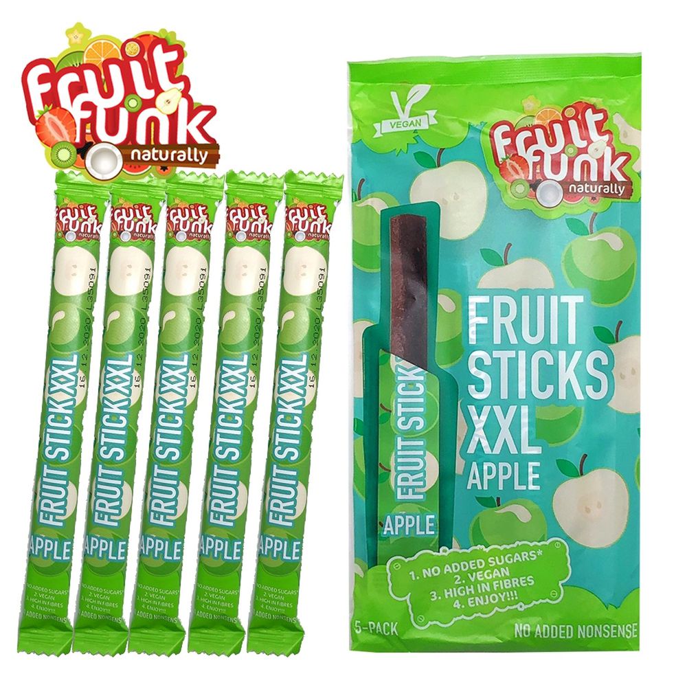 FRUIT FUNK - Fruit Sticks XXL蘋果水果棒-效期2021-03-23-(5小條/包)-100g/包