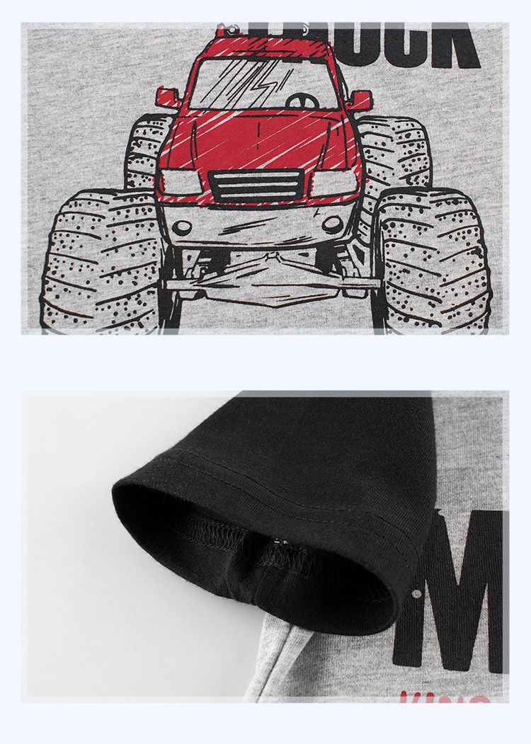 短袖棉T-手繪越野車