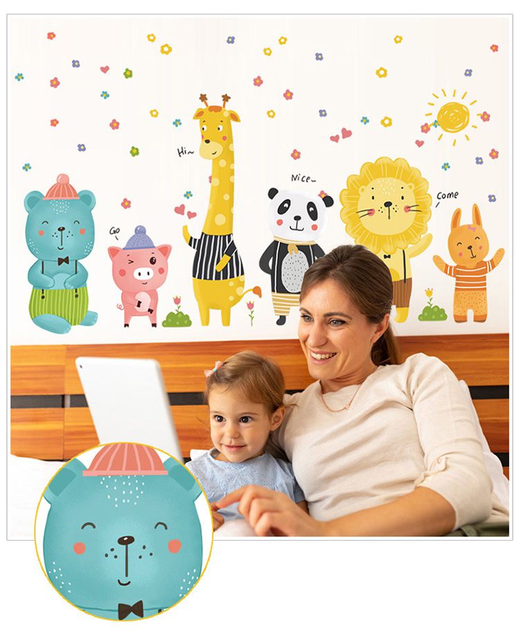 JB Design - 時尚壁貼-北歐風動物世界 (60cm*90cm)