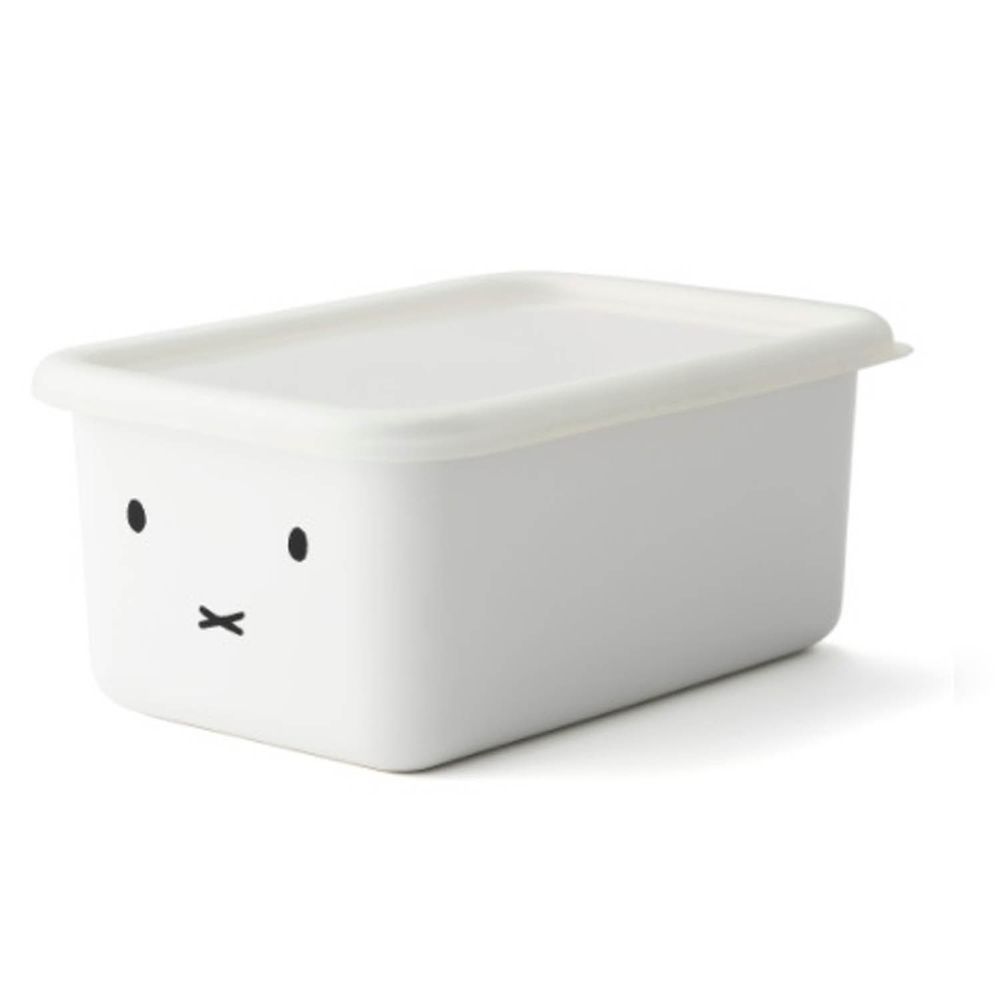 FUJIHORO 富士琺瑯 - 米菲兔系列-琺瑯烘焙保鮮盒深型-DM-容量:1.12L 重量:0.4kg
