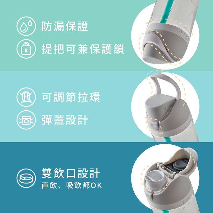 美國 Owala - Freesip三層不鏽鋼保溫杯｜專利雙飲口｜-945ml