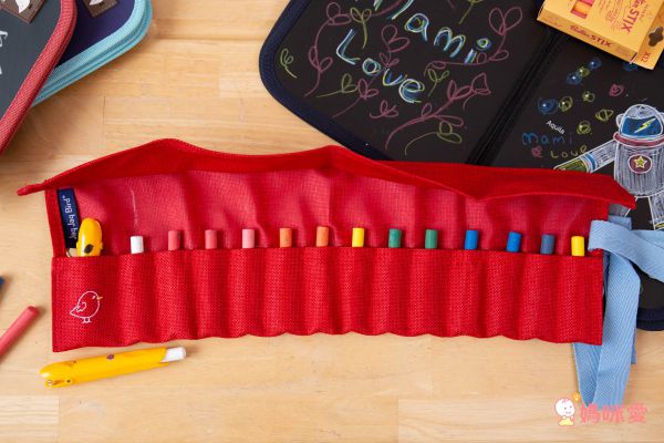 美國Jaq Jaq Bird - 小畫家筆袋-藍色-(不含粉筆)