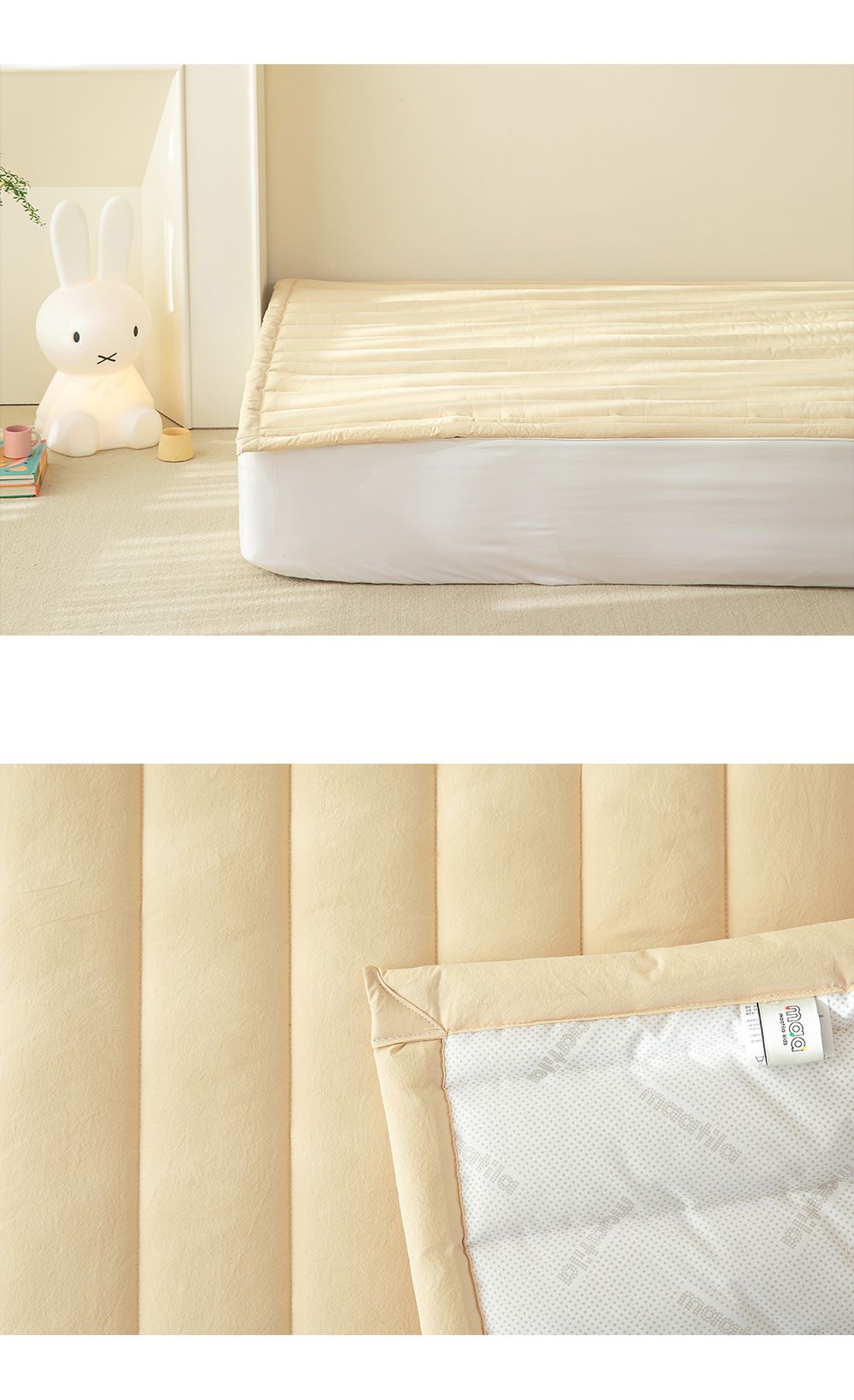 韓國 Maatila - (兒童款)60支高級純棉防滑保潔墊-草莓優格