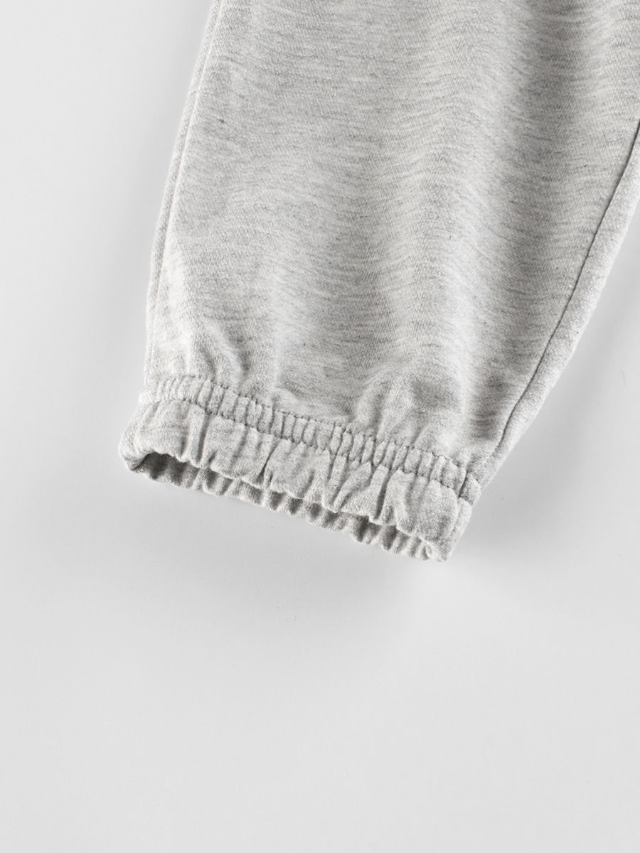 純棉長褲-挖掘機-灰色