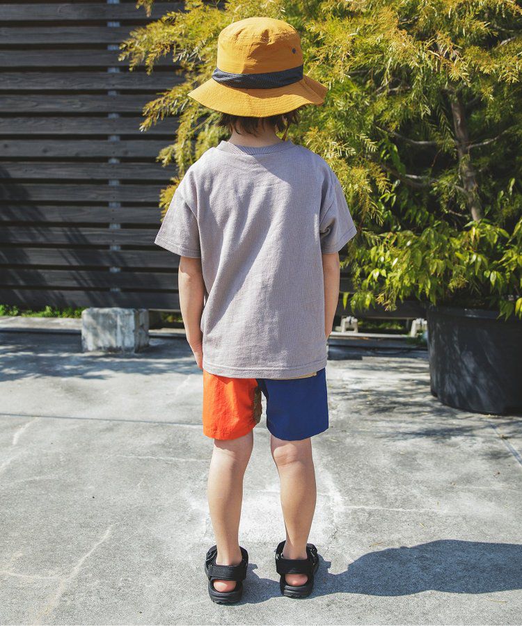 日本 BREEZE - 水陸二用百搭logo裝飾短褲-寶石綠