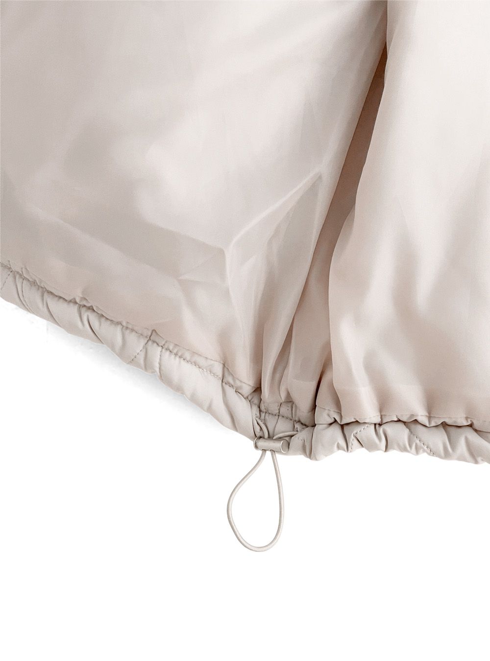 日本 GRL - 絎縫翻領鋪棉保暖外套/大衣-黑