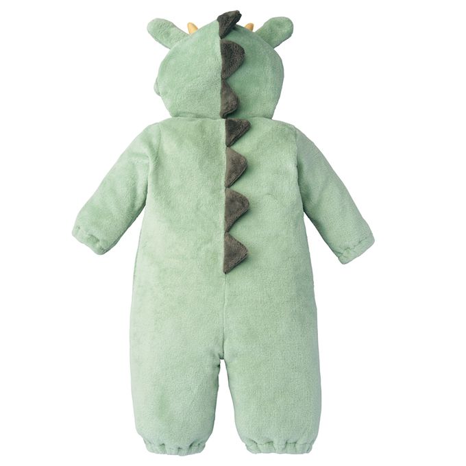 akachan honpo - 龍造型分腳連身衣-綠色