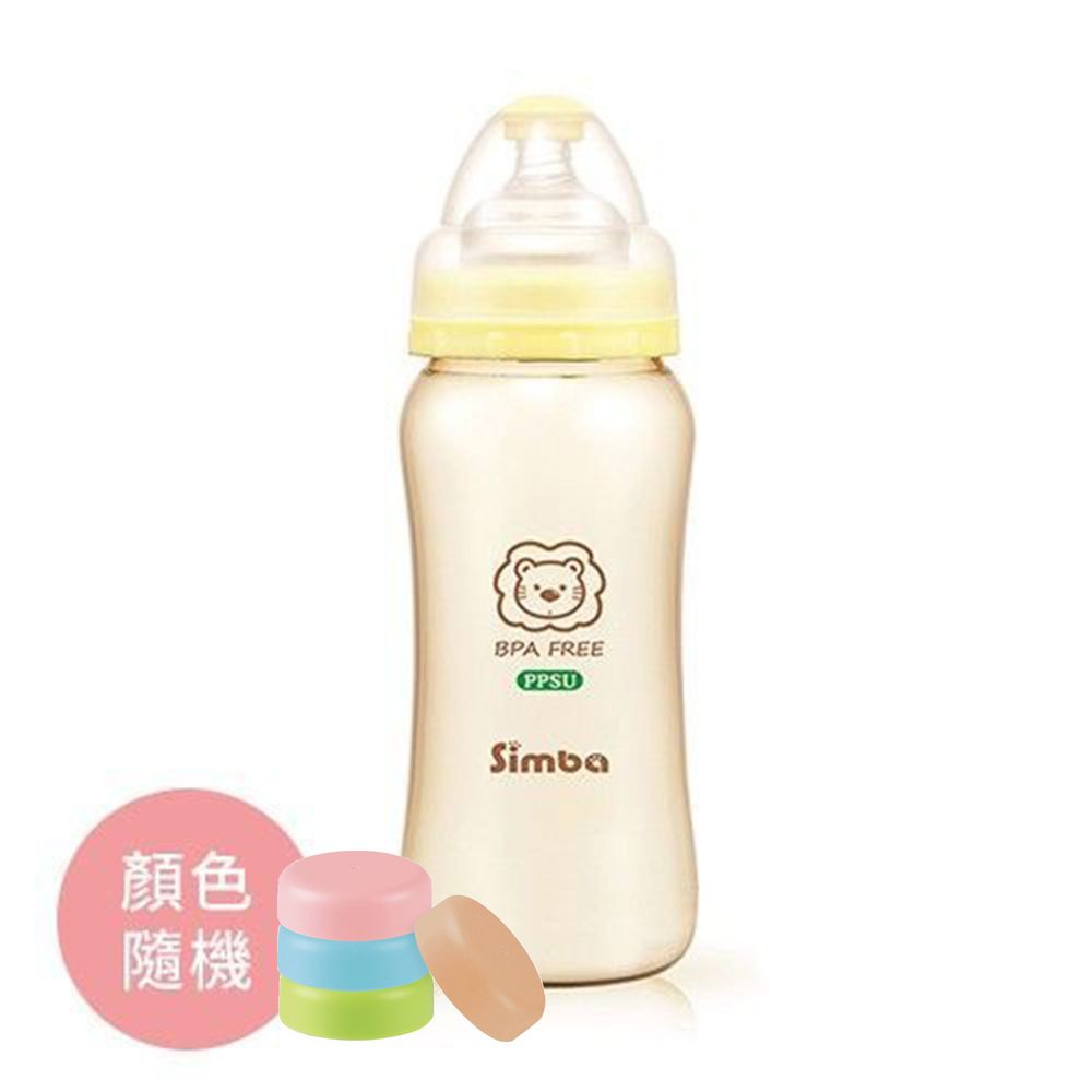 PPSU 寬口葫蘆大奶瓶-贈寬口馬卡龍萬用蓋-360ml/支