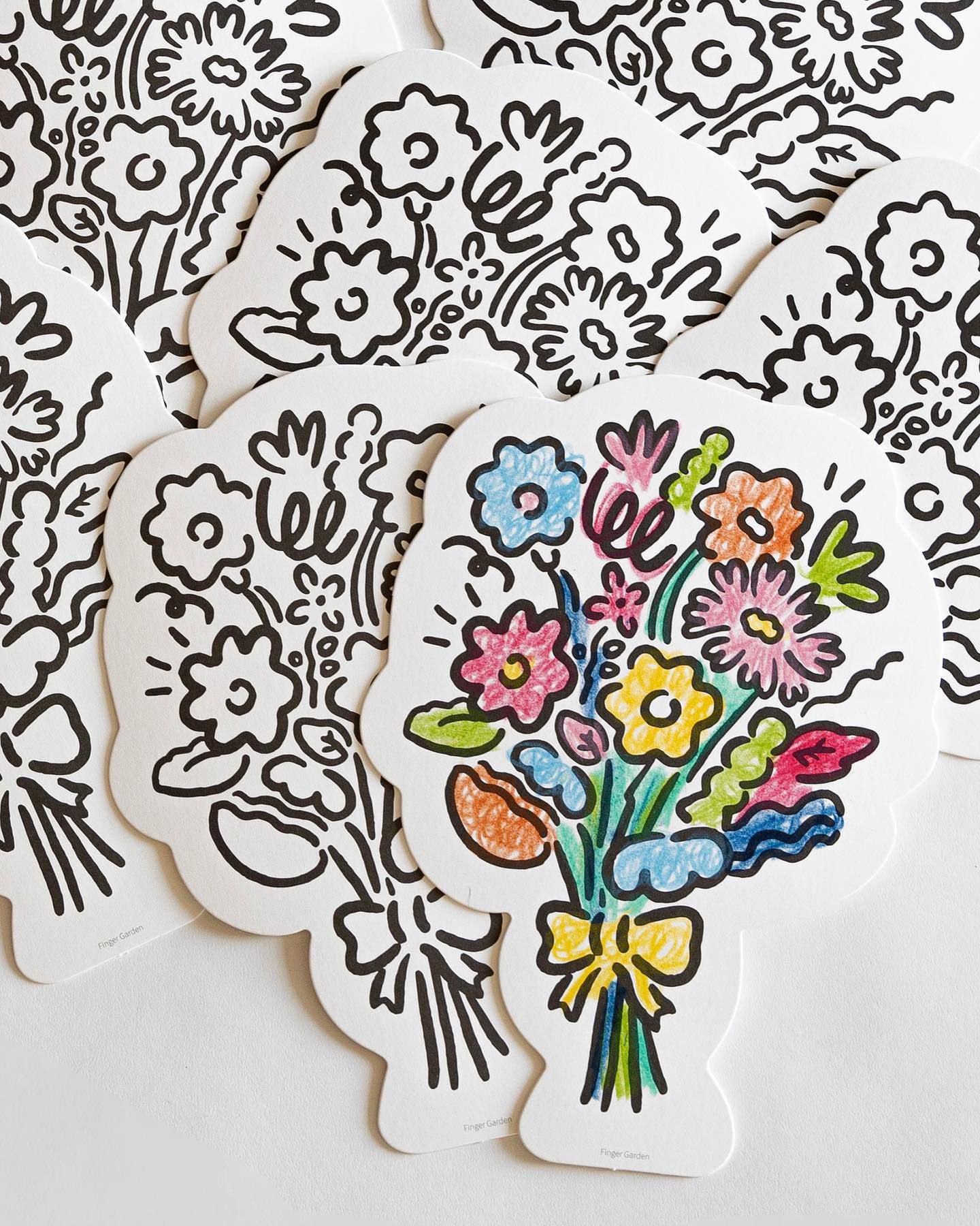 新奇美感體驗！正韓製 專利美型兒童蠟筆【Finger Garden】