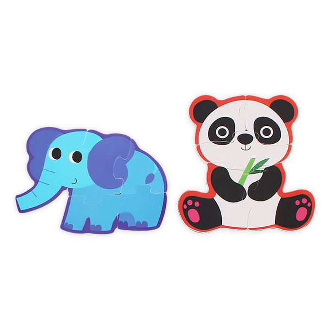 韓國 Ariati - 磁性拼圖-大象&熊貓