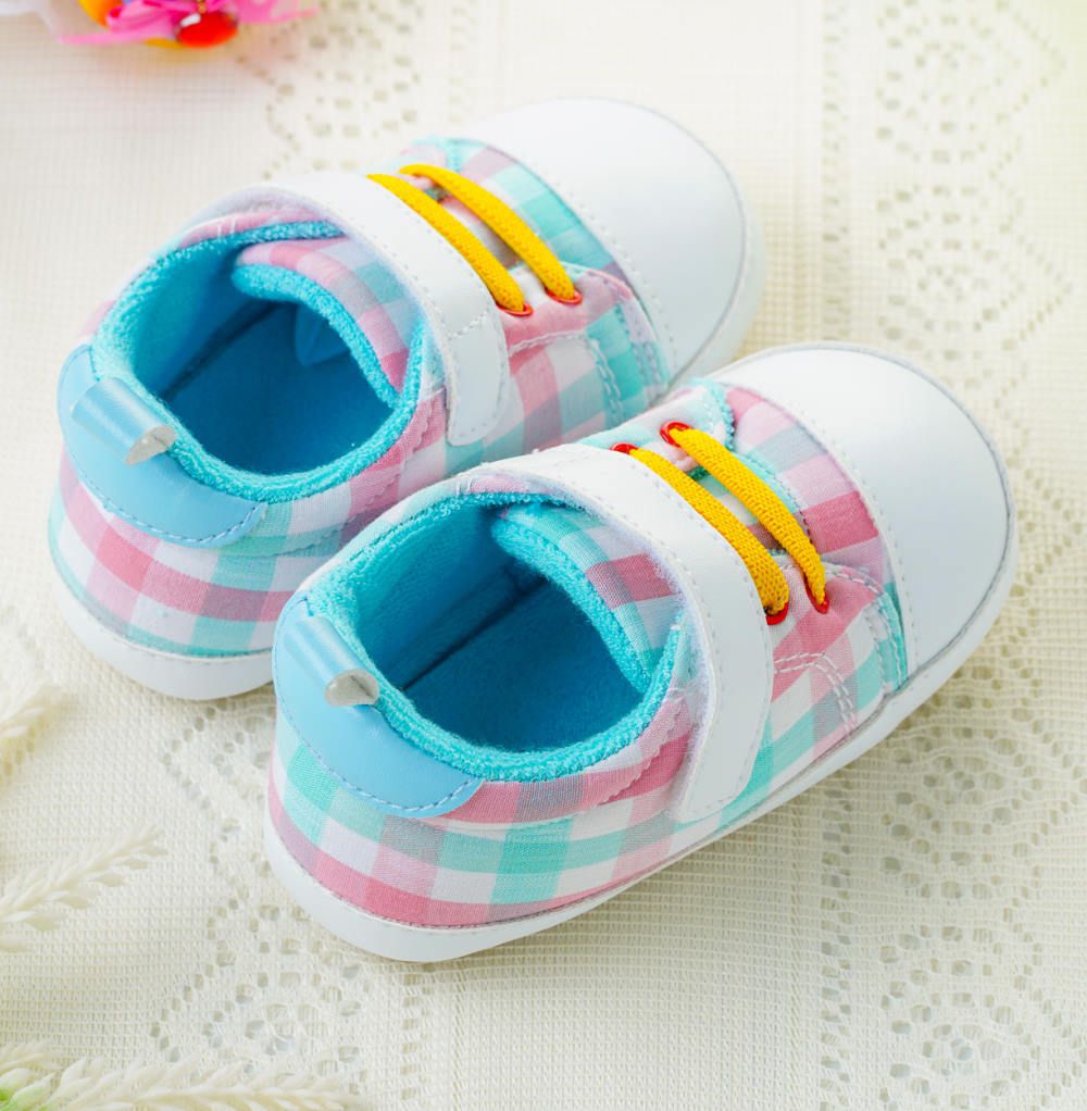 nikokids - 軟Q底學步鞋-藍白色(SG561)