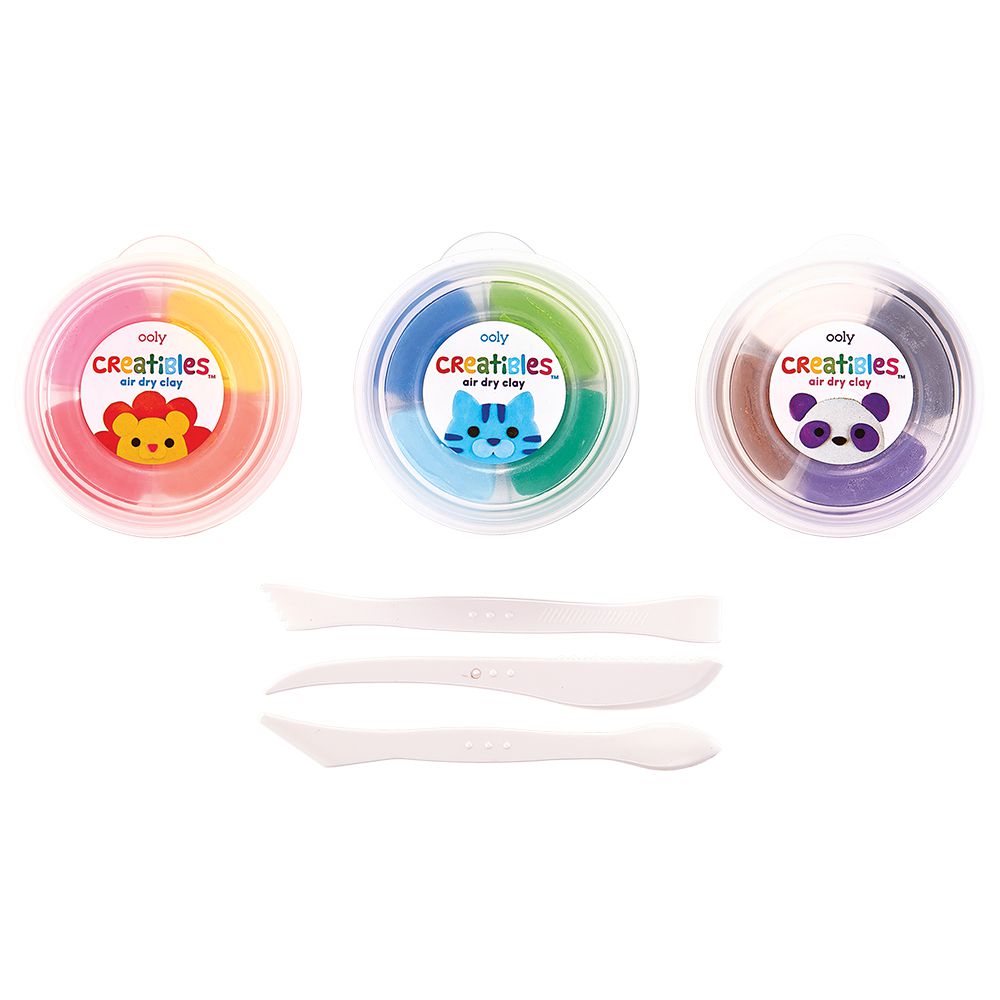 【DIY手作】DIY 無毒黏土創作組 (12種顏色+3個塑型工具)