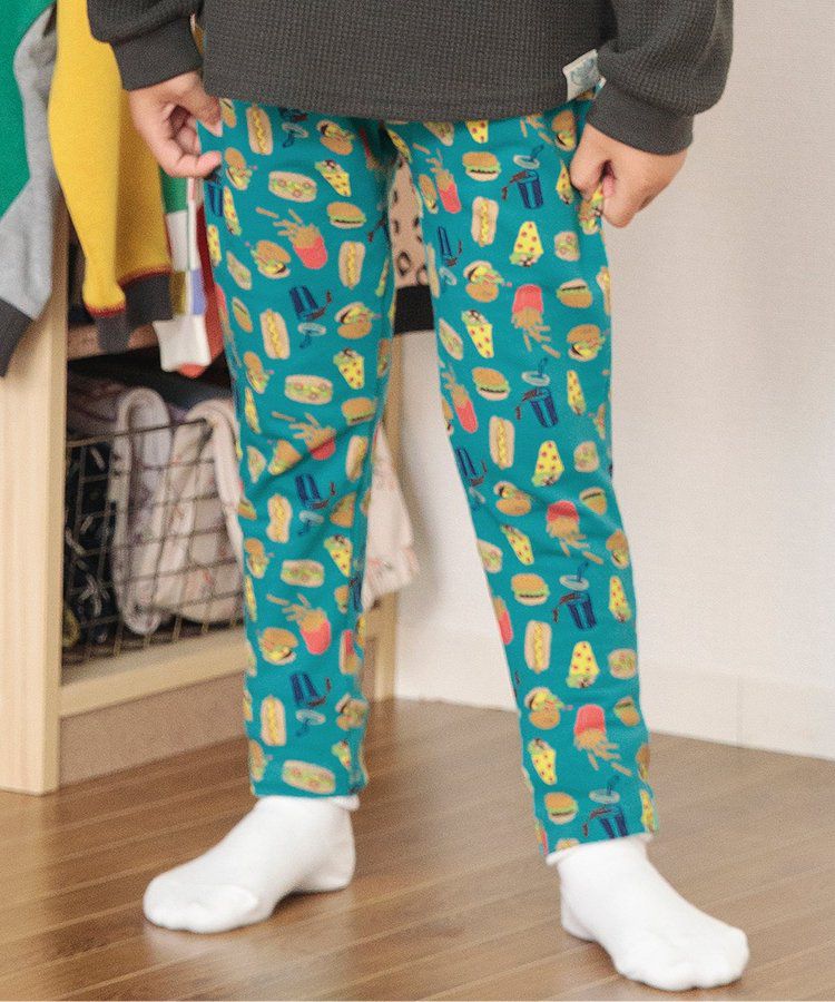 日本 BREEZE - 熱銷！百搭鬆緊長褲(9分丈)-美式速食-翡翠綠