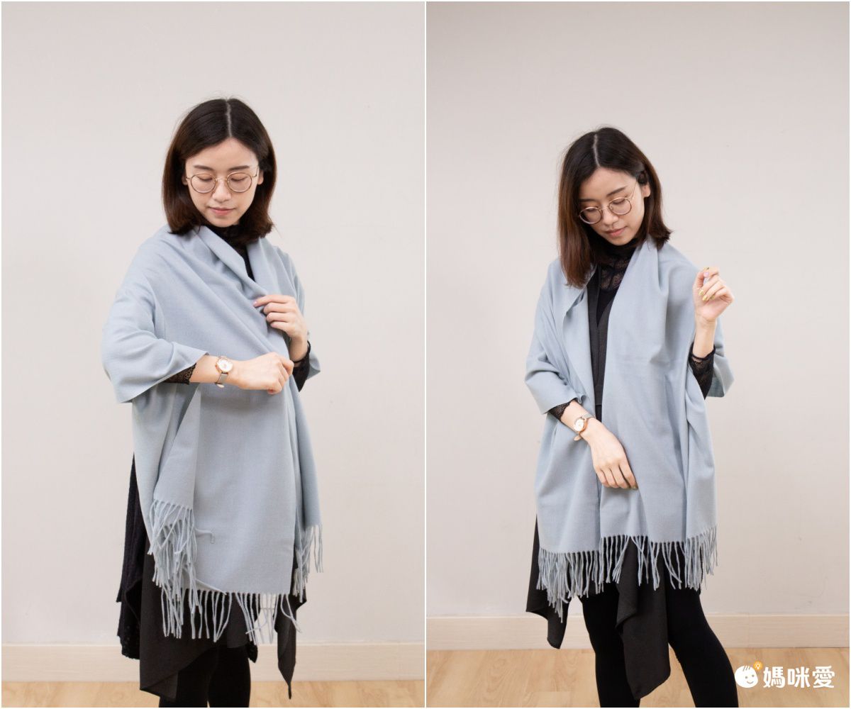 編媽精選 - 仿羊絨流蘇圍巾-薑黃色 (65x180cm)