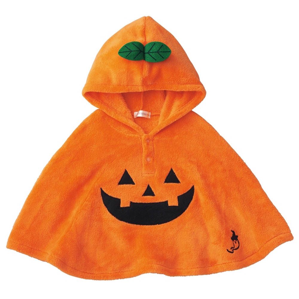 萬聖節-南瓜燈造型斗篷-橘色 (70~90cm)