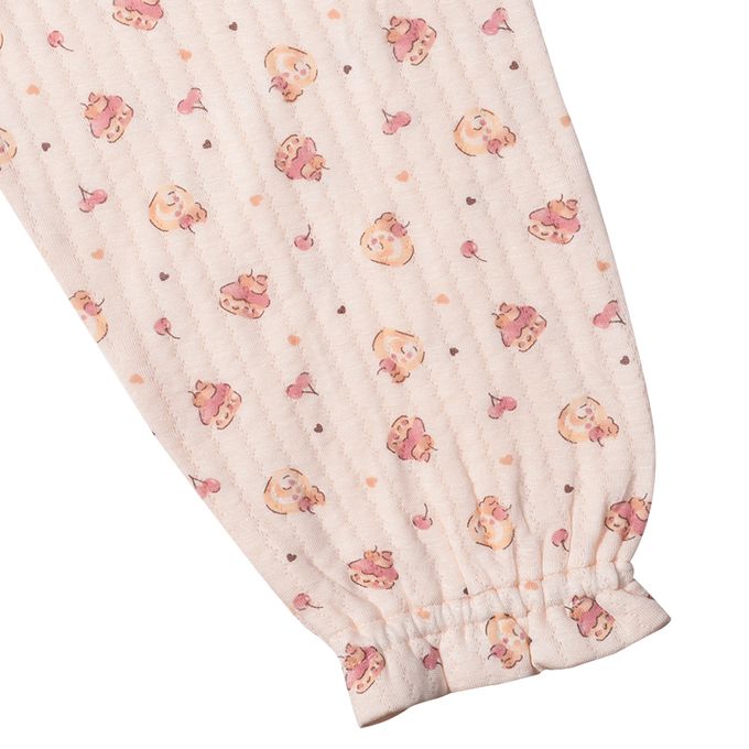 akachan honpo - 長袖家居服 穿衣練習-套頭式 甜點-粉紅色