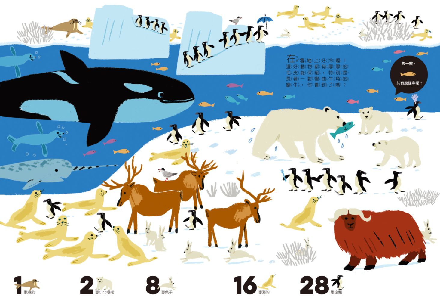數一數找一找眼力大考驗-1：動物世界
