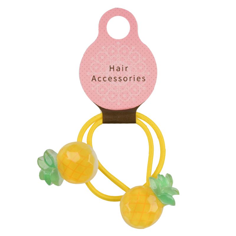 akachan honpo - 立體鳳梨髮圈2入