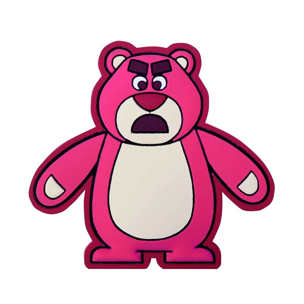 日本 TOYO CASE - 可愛造型可彎折磁鐵置物掛鉤-生氣熊抱哥-耐重250g