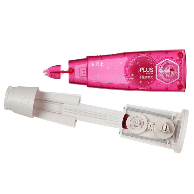 PLUS - TG-726豆豆彩貼正帶(粉)6mm*8M