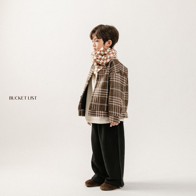 韓國 BUCKET LIST - (內磨毛)編織無領開襟外套-綠